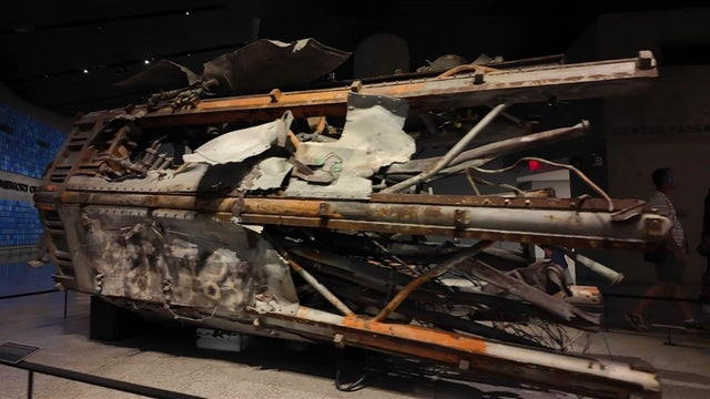 A 20-foot section of the TV antenna from New York City's north tower 