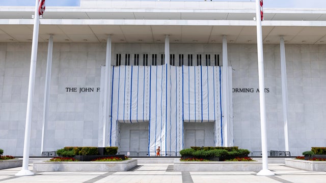 Kennedy Center's Sculpture "Blue," Removed As Part Of Trump's Renovation Plans For The Institute 