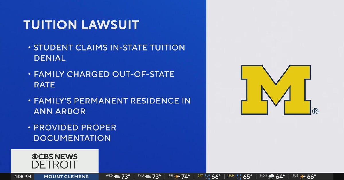 Student sues University of Michigan after being denied in-state tuition