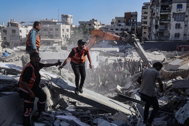 Building Collapse West Of Gaza City Leaves Multiple Dead And Injured