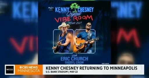 Kenny Chesney set to make Minneapolis return in 2027 - CBS Minnesota