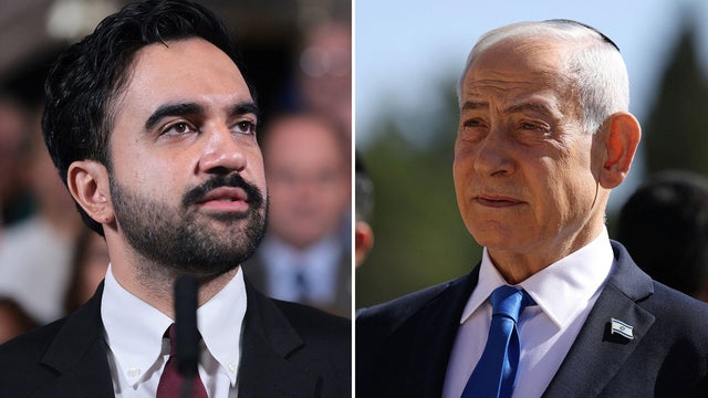 Left: New York Mayor Zohran Mamdani; Right: Israel's Prime Minister Benjamin Netanyahu 