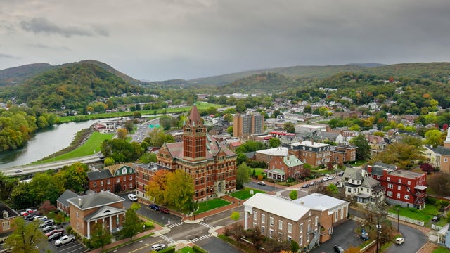 Courthouse and Downtown Buildings in Cumberland, MD 