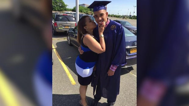 Matthew Collado and his mom, Sophia Wood