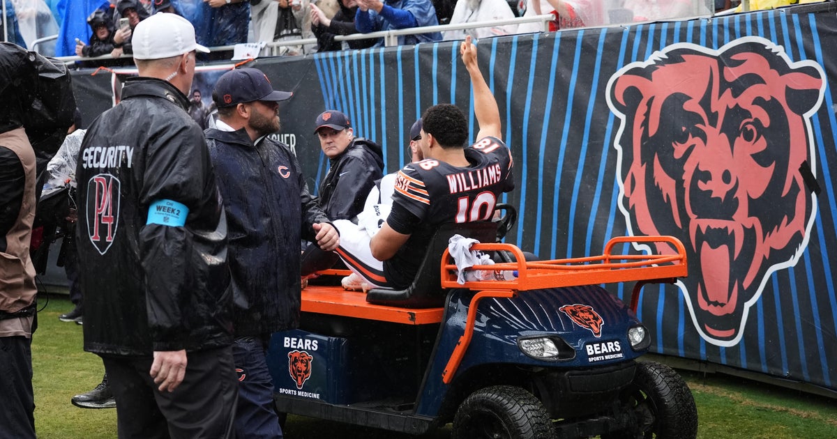 Bears QB Caleb Williams “week to week” but “will likely miss some time” after hamstring injury vs. Vikings, Ben Johnson says