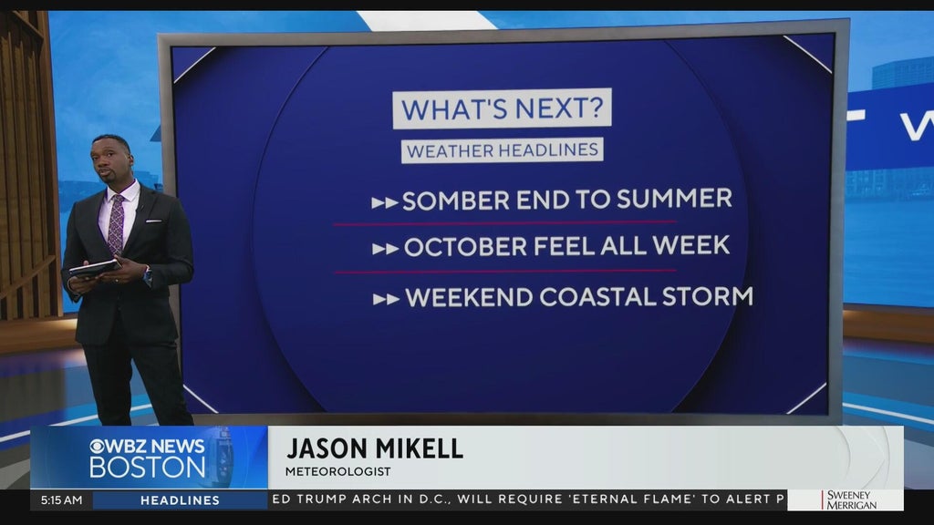 Next Weather: WBZ morning forecast for September 21, 2026