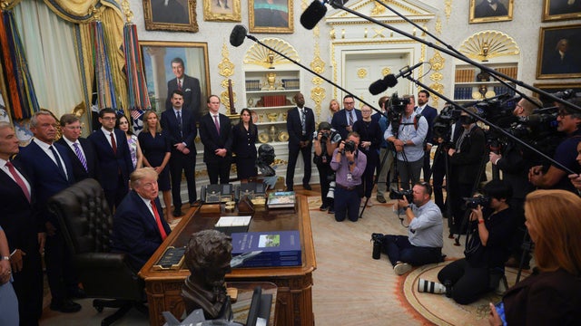 President Trump Makes Health Care Announcement In The Oval Office 