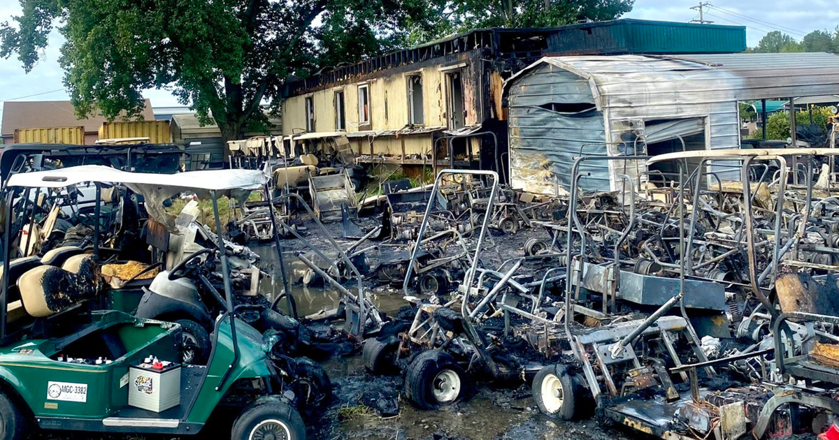 Photos show more than 150 golf carts damaged in Prince George's County ...