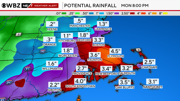 Nor'easter rain