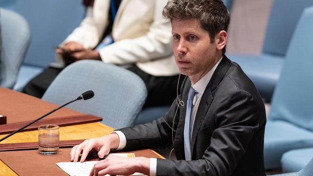 Sam Altman, Chief Executive Officer, OpenAI speaks during 