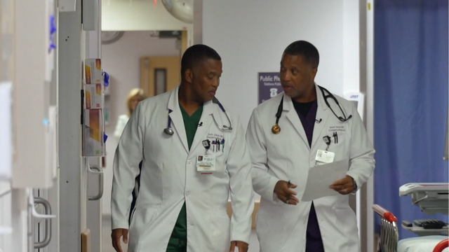 Twin doctors who grew up in poverty returned to their hometown to co-run an ER 