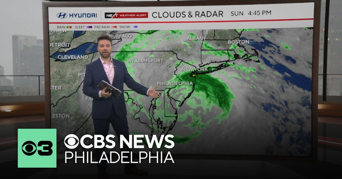 Nor'easter weakens, moves out of Philadelphia area Monday; better weather in sight