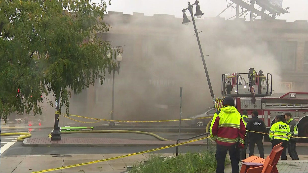Fire at landmark Edison building in Boston sends smoke into Roxbury ...