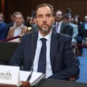 Former special counsel Jack Smith is seated before he testifies before the Senate Judiciary Committee at the Capitol on Tuesday, Sept. 29, 2026, in Washington. 