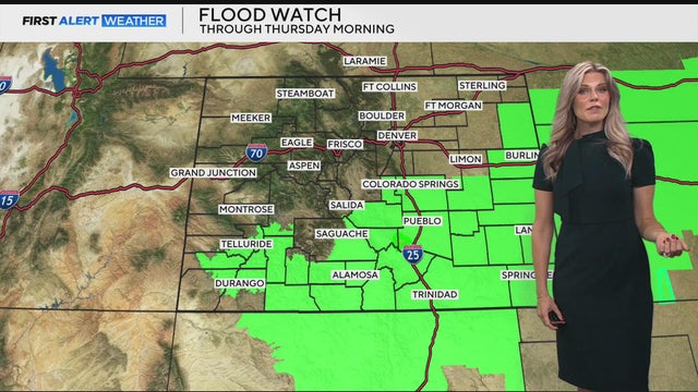 Heavy rain continues in parts of Colorado today