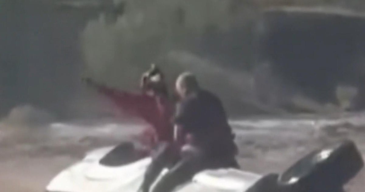 Video shows daring helicopter rescue after Arizona man’s truck gets stuck in floodwaters