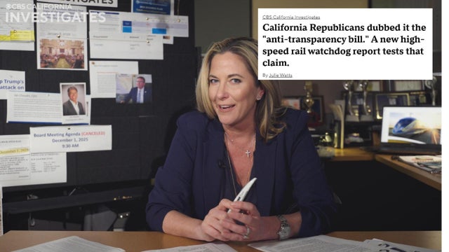 Rendering of a California high-speed rail train 