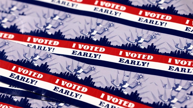 Residents Cast Ballots On The First Day Of Early Voting In Michigan Primary Election 