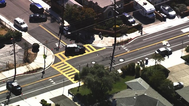 Castro Valley fatal hit-and-run crash scene 