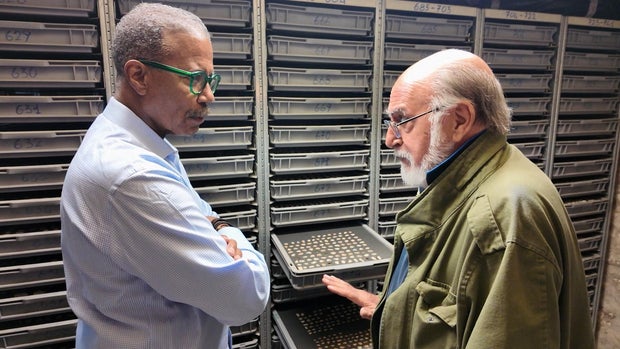 Bill Whitaker and Sergio Fusetti
