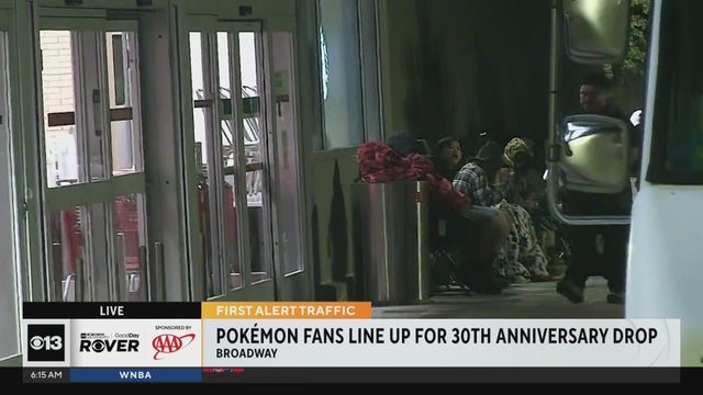 Pokemon fans line up in Sacramento for 30th anniversary drop