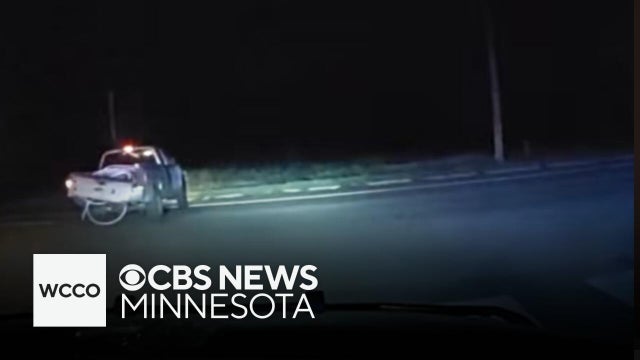 Raw video: 18-mile pursuit of pickup truck driver that ended in Blaine crash