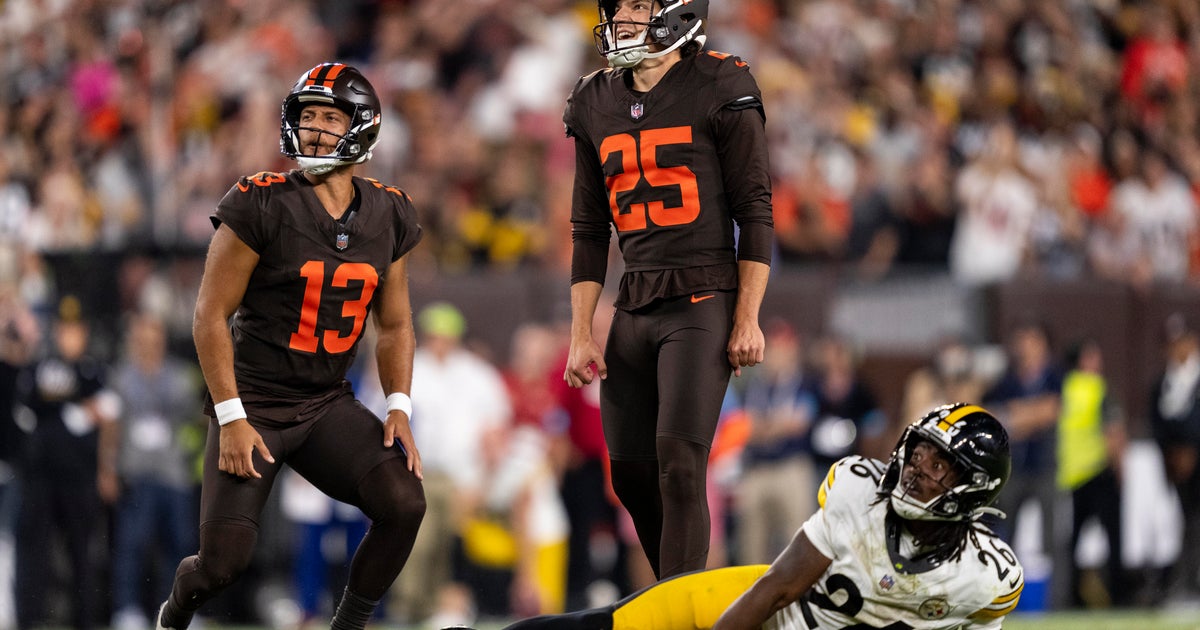 Browns stun Steelers after field goal from Andre Szmyt in final seconds ...