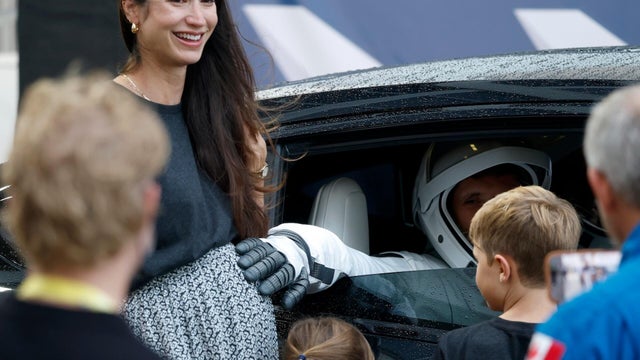Astronaut heads to ISS with pregnant wife on Earth