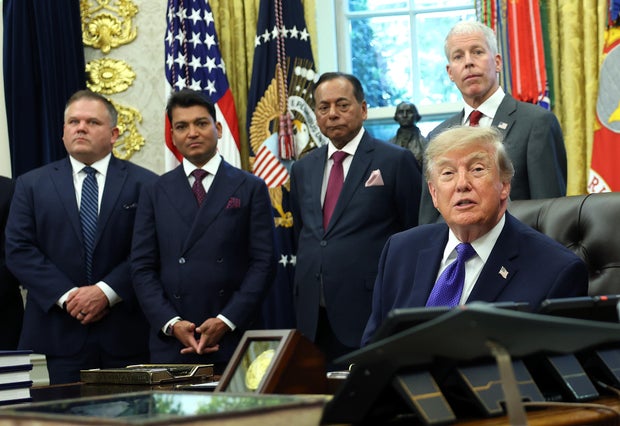 President Trump Makes An Announcement From The Oval Office