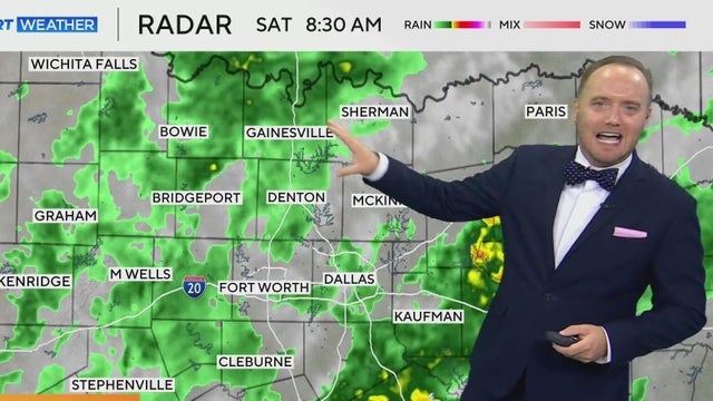 Soggy Saturday in store for North Texas