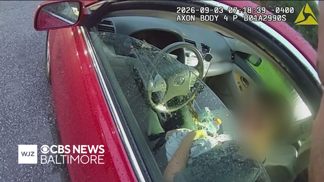 Body camera footage shows moment officer shoots woman in Baltimore County