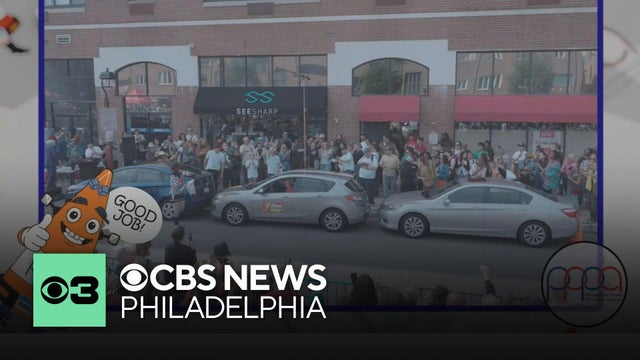 Drivers compete in parallel parking competition at Philadelphia's Headhouse Plaza