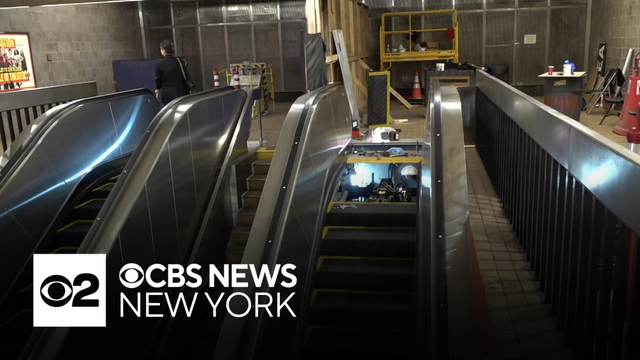 MTA worker hurt after getting pinned under subway escalator, firefighters say