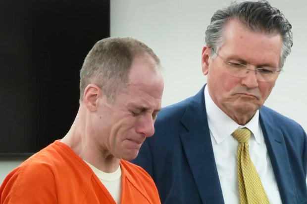 Caleb Flynn reads his statement to the court before being sentenced in Troy, Ohio, Oct. 5, 2026, in this image taken from video. 