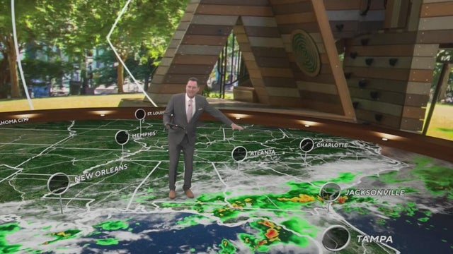Pleasant changes moving into Georgia overnight