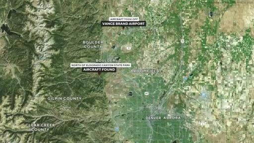2 found dead at site of single-engine plane crash south of Boulder