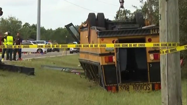 School bus flips, killing 2, including student