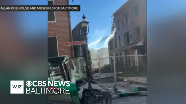 Demolition work underway near historic Baltimore home of Edgar Allan Poe