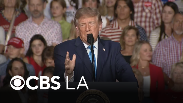 Trump suggests letting Iran "take out" LA, San Diego during campaign rally