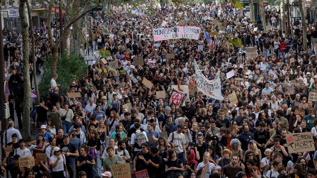 Watch: Student protests grip France