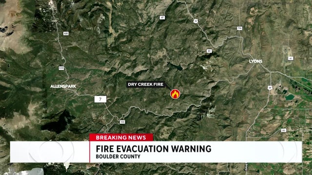 Evacuation warning issued in Colorado for homes near wildfire burning in Boulder County