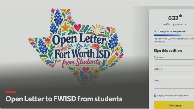 Fort Worth ISD students post open letter to district about life in school amid state takeover