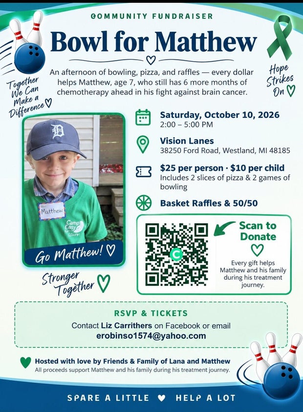 Fundraiser launched for 8-year-old Michigan boy battling cancer
