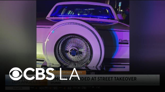Police video shows limousine in Sylmar street takeover
