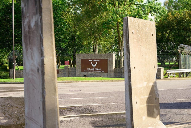 Increased Security Measures Implemented At RAF Fairford Amid Terror Investigation 