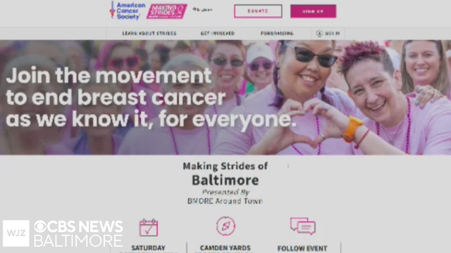 The annual Making Strides Against Breast Cancer fundraiser takes place October 24 at Camden Yards