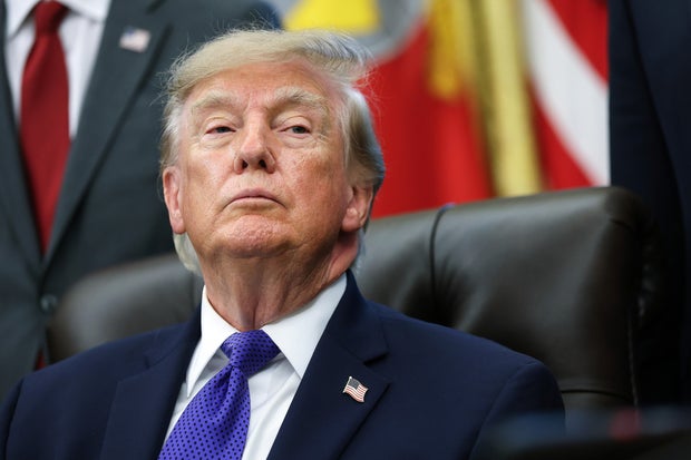 President Trump Makes An Announcement From The Oval Office