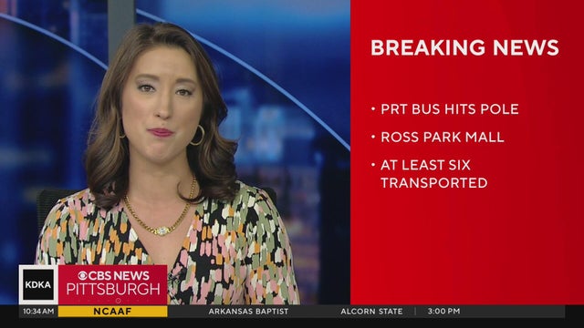 Several people injured after PRT bus crash at Ross Park Mall