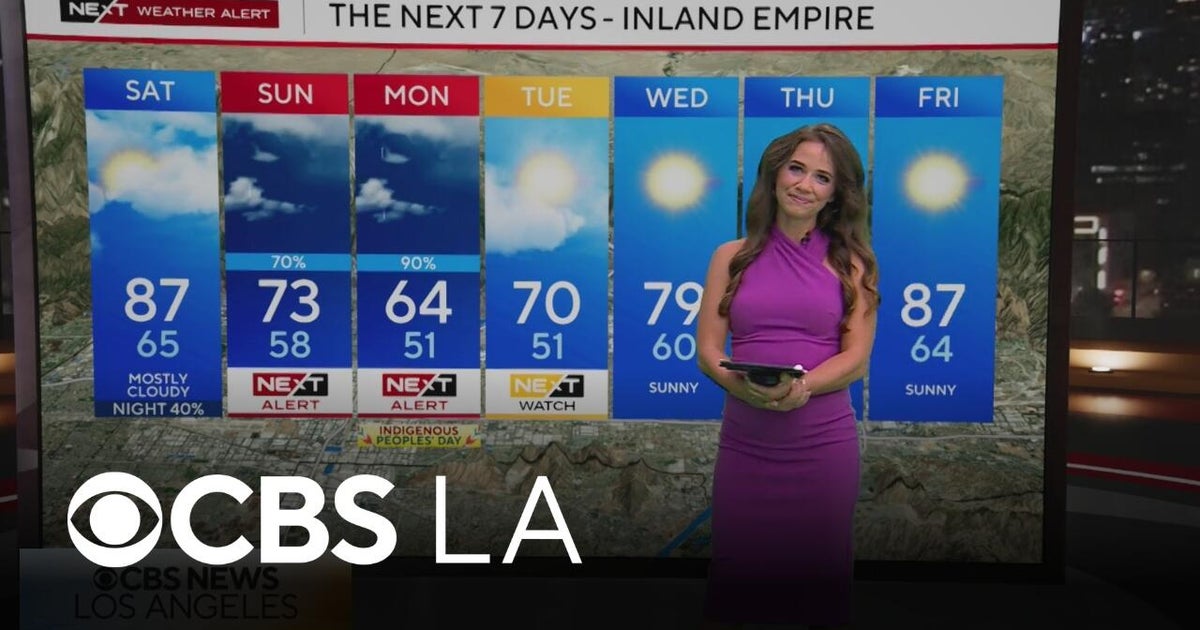 Chloe Carlson's 6 a.m. Forecast | NEXT Weather - CBS Los Angeles
