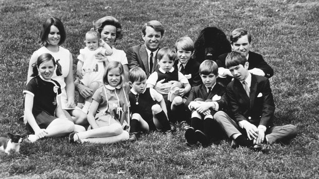 Robert Kennedy with Wife and Ten Children